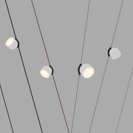 Трековый однофазный светильник Denkirs Belty Spot DK5543-WH+BK