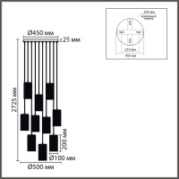 Каскадная люстра Lumion Moderni Murano 8401/10