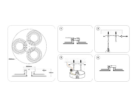 Потолочная люстра Ambrella Light Original Acrylica FA8943