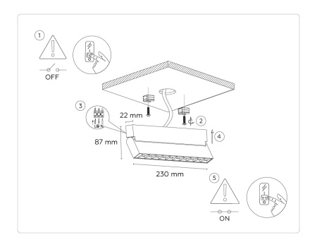 Настенно-потолочный светильник Ambrella Light Move TA1825