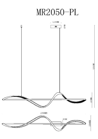 Подвесной светильник MyFar Marry MR2050-PL