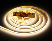 Светодиодная лента Ambrella Light Illumination COB 528Led/14W m/ 24V IP20 4500K/ 5m*10mm*2mm (2 конт.) GS4752