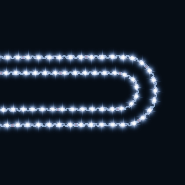 Светодиодная лента Apeyron 24В 8Вт/м smd2835 60д/м IP20 700Лм/м 5м 6500К 00-351