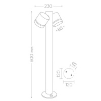 Уличный светильник Feron Рио DH1006 11711
