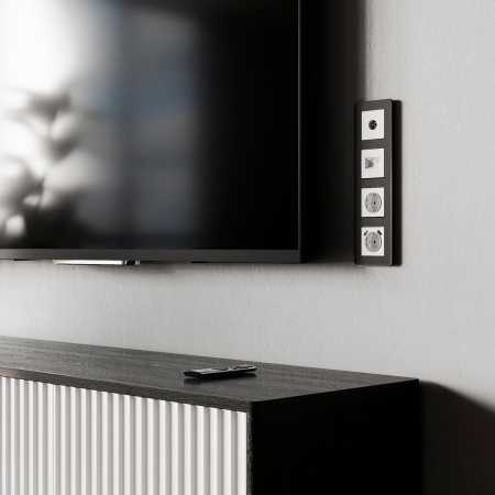 ТВ-розетка оконечная (белый матовый) W1183061 Werkel