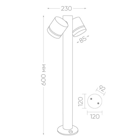 Уличный светильник Feron Рио DH1006 11711