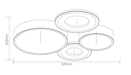 Потолочная люстра Rivoli Aliona 6161-701 Б0066451
