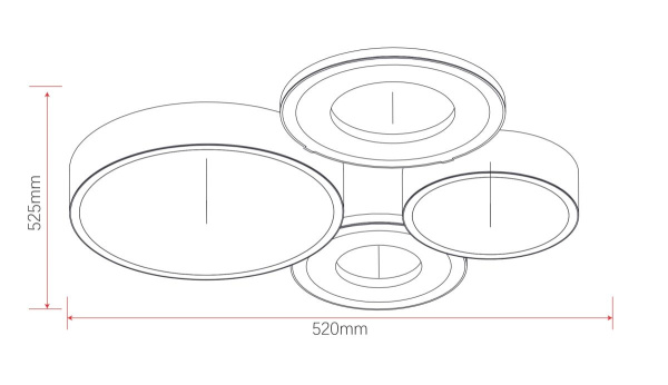 Потолочная люстра Rivoli Aliona 6161-701 Б0066451