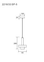 Подвесной светильник Divinare Delta 2216/33 SP-5