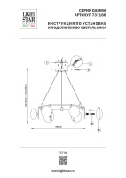 Подвесная люстра Lightstar Gamma G9 737166