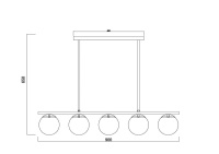 Подвесная люстра Freya Zing FR5199PL-05B