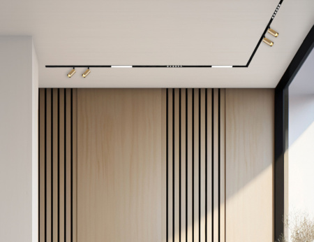 Трековый магнитный светильник Italline Atom IT012-5026 gold 3000K