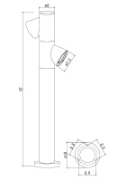 Ландшафтный светильник Arte Lamp Brooklyn A2063PA-2BK