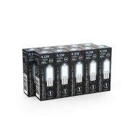 Лампа светодиодная Gauss G9 4.5W 4100K прозрачная 107809204