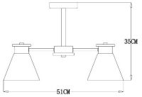 Люстра на штанге Arte Lamp Tyler A1031PL-3WH