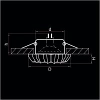Встраиваемый светильник Lightstar Solo Ray 002120