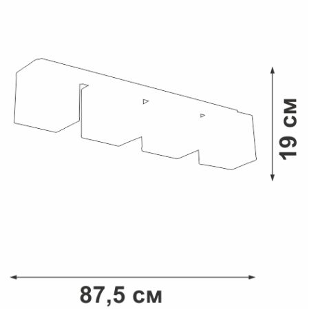 Потолочный светильник Vitaluce V2879-1/4PL