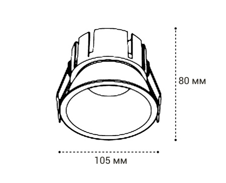 Встраиваемый светильник Italline IT06-6032 white 4000K