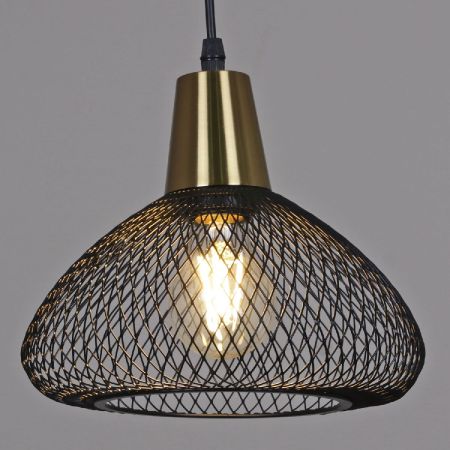 Подвесной светильник Reluce 03204-3.9-01 BK+COPPER