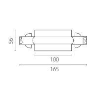 Питание центральное встраиваемое к треку 5030xx-R Lightstar Quattro 503187-RPS