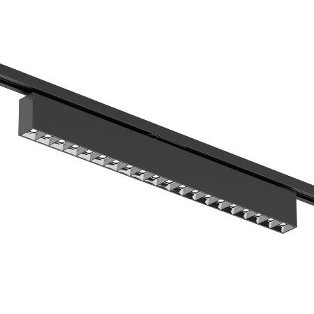 Трековый однофазный светильник Denkirs Edder DK6644-BK