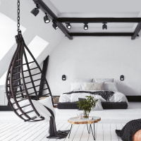 Трековый светильник для однофазного шинопровода Ogma GU10 черный Elektrostandard