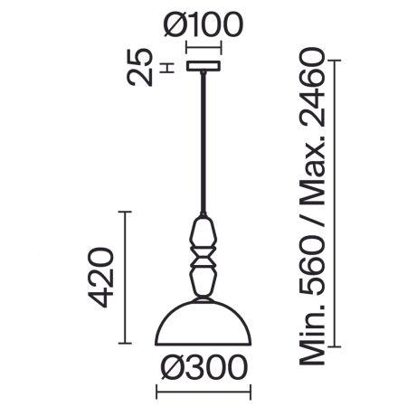 Подвесной светильник Freya Tela FR2061PL-01BS3