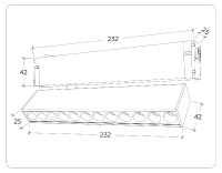 Трековый магнитный светильник Ambrella Light Magnetic 220V GL1341