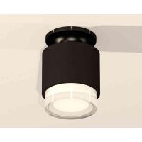 Комплект накладного светильника Ambrella light Techno Spot XS7511065 SBK/PBK/FR черный песок/черный полированный/белый матовый (N7926, C7511, N7160)