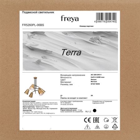 Потолочная люстра Freya Terra FR5260PL-06BS