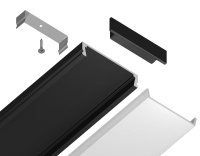 Алюминиевый накладной профиль Ambrella Light Alum Profile GP1800BK