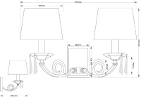 Бра Kutek Monza MON-K-2(P/A)