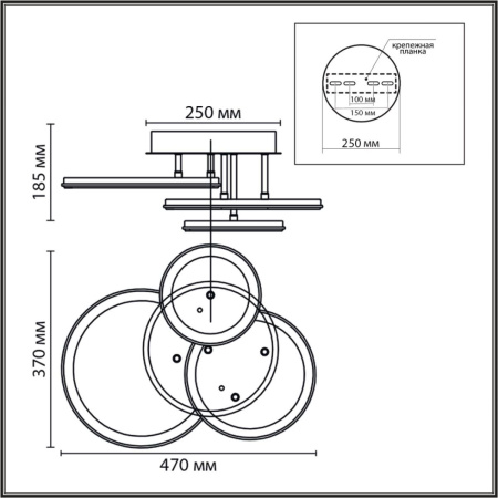 Потолочная люстра Lumion Ledio Alis Smart 8380/60CL