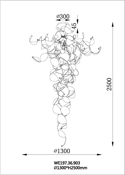 Потолочный светильник Wertmark Alessandra WE197.36.903