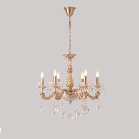 Подвесная люстра Crystal Lux ELIZABETH SP6 BRASS