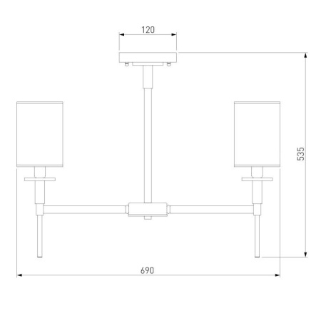 Люстра на штанге Eurosvet Brielle 60132/6 хром