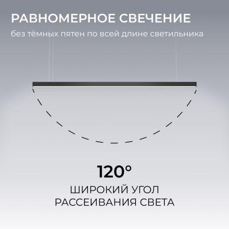 Линейный подвесной светильник Apeyron Levia 30-41