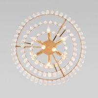 Подвесная люстра Eurosvet Elegante 10130/8 золото/прозрачный хрусталь Strotskis Smart a060644