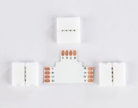Соединитель T для светодиодной ленты 5050 12/24V (4 конт.) GS7001 (5шт) Ambrella Light Illumination GS7001