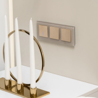 Рамка Favorit на 3 поста дымчатый WL01-Frame-03 Werkel