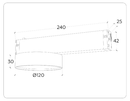 Трековый магнитный светильник Ambrella Light Magnetic 220V GL1381