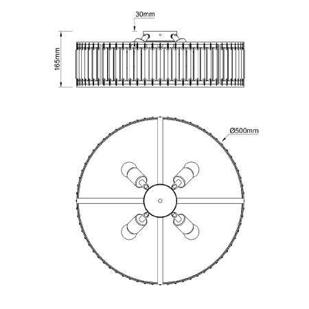 Потолочный светильник Escada Unona 2116/4