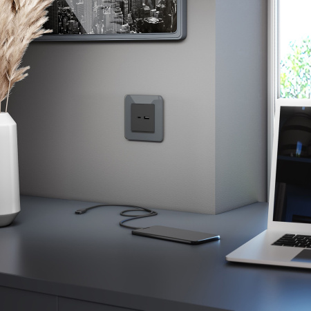 Рамка Werkel Elite на 1 пост графит W0012440