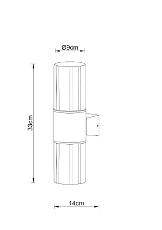 Уличный настенный светильник Arte Lamp Seginus A6515AL-2BK