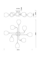 Потолочная люстра Arte Lamp Andrea A8141PL-8BK