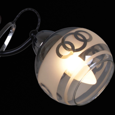 Потолочная люстра Reluce 22115-0.3-03 BK+CH