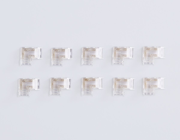 Соединитель угловой Ambrella Light Illumination COB RGB 12/24V для лент 10mm (4 конт.) (10шт. в комплекте) GS6891