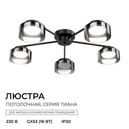 Потолочная люстра Apeyron Тиана 16-226