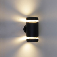 Уличный настенный светильник Reluce 86226-9.2-002CT 2*GX53 BK