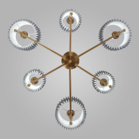 Подвесная люстра Eurosvet Notturno 60162/6 латунь Smart